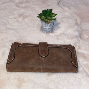 NWOT/ Faux suede wallet